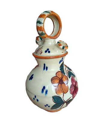 Botijo de cerámica pintado a mano