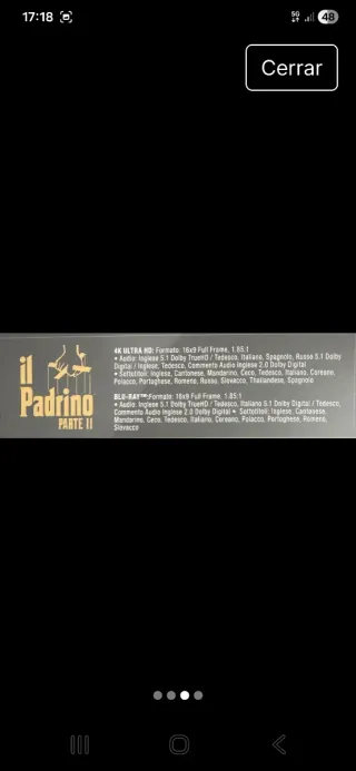 Trilogía El Padrino Blu-ray 4k 50 aniversario