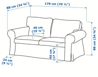 Divano Ektorp 2 posti Ikea