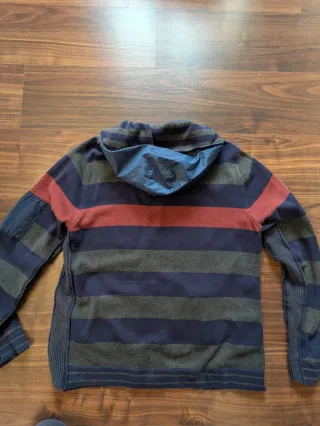 Jersey con cremallera y capucha hombre