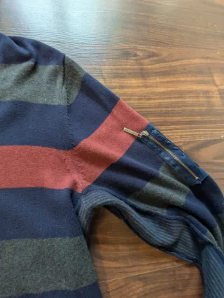 Jersey con cremallera y capucha hombre