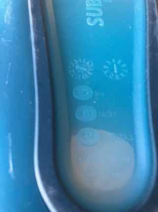 Aletas de buceo talla 36-37 Un solo uso.