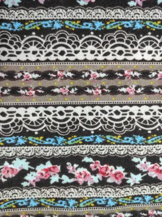 Buf estampado multicolor diseño floral y étnico