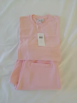 Conjunto Lacoste Rosa Tamanho S
