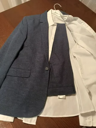 Traje H&M niño azul