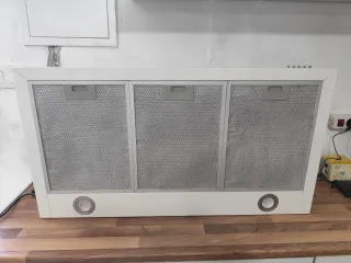 Campana extractora blanca