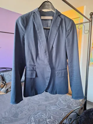 Americana Zara entallada azul Talla S