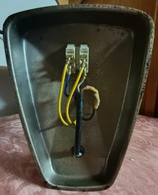 Estufa eléctrica vintage.