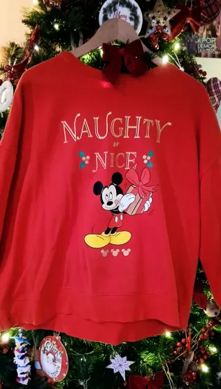 Sudadera Disney Mickey Navidad Talla XL