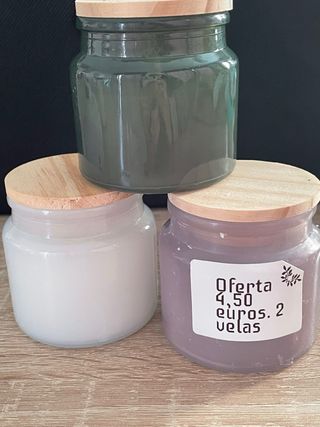 Velas de soja natural - Pack 2