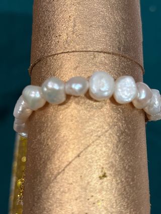 Pulsera Tous Ovalada Oro Rosa y Perlas