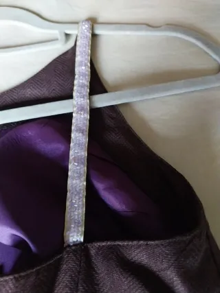 Vestido fiesta berenjena