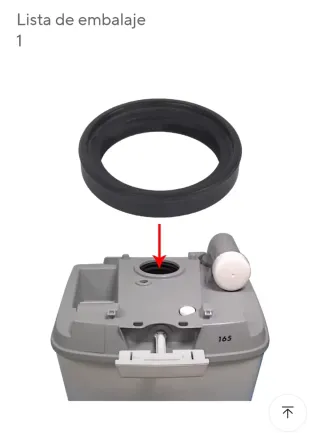 Junta de goma negro potti