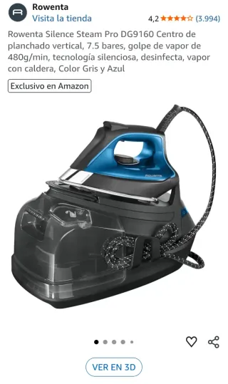 Plancha Rowenta Silence Steam Pro DG9160