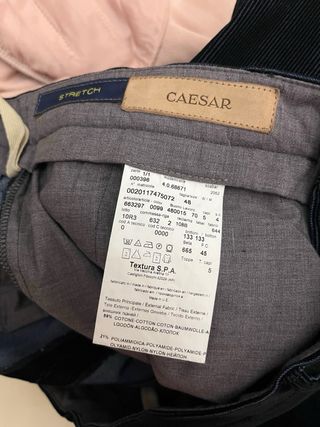 Pantalón Pana Caesar Azul Talla M