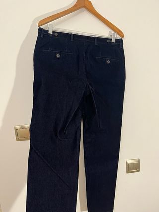 Pantalón Pana Caesar Azul Talla M