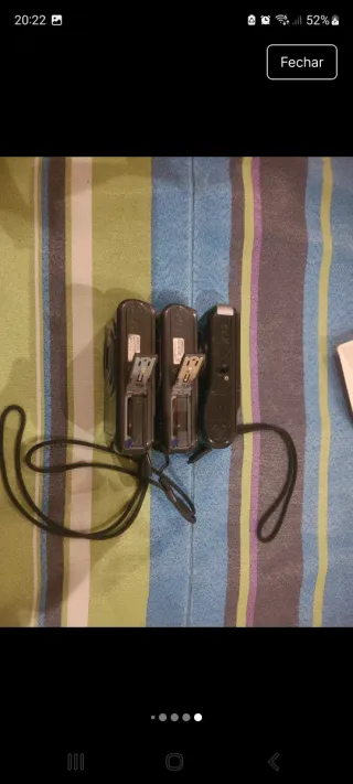 Conjunto 3 câmaras digitais Samsung mais 1 casio