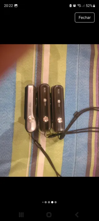 Conjunto 3 câmaras digitais Samsung mais 1 casio