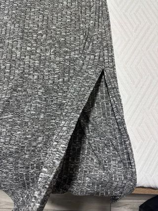 Vestido largo gris Kiabi