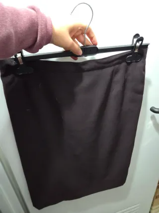 Traje chaqueta y falda morado