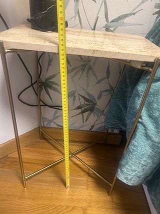 Mesa Auxiliar Mármol y Metal Zara Home 2 unidades