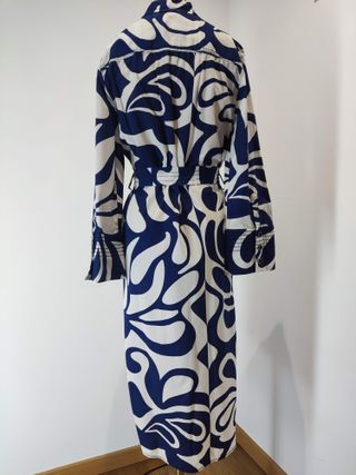 Vestido Zara manga larga estampado