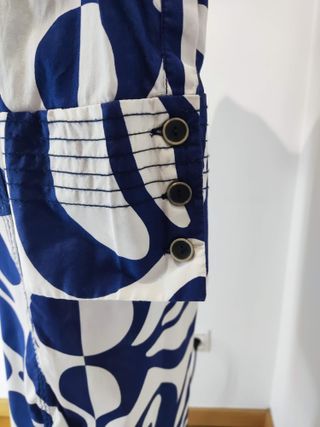 Vestido Zara manga larga estampado