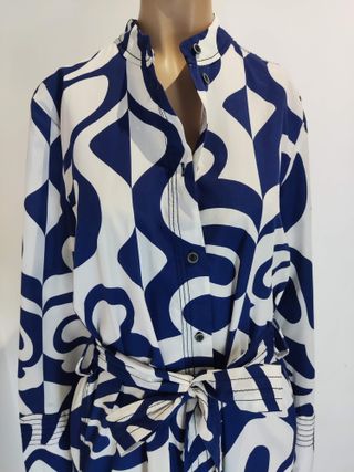 Vestido Zara manga larga estampado