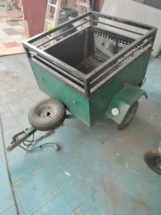 Remolque perros abierto con documentación