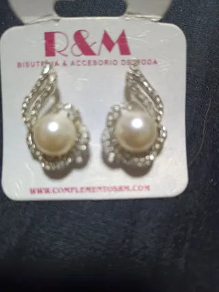 Pendientes R&M Perla y Circonitas