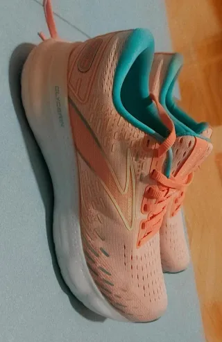 Zapatillas Brooks Glycerin 20 Mujer Naranja/Turque