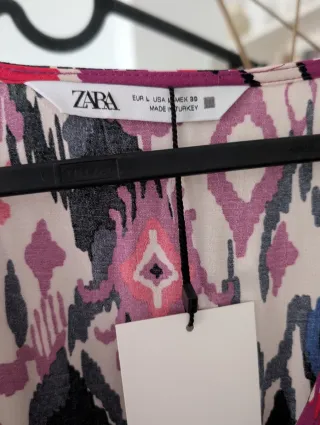 Vestido estampado Zara NUEVO - Talla L