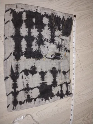 falda estampada tiro bajo