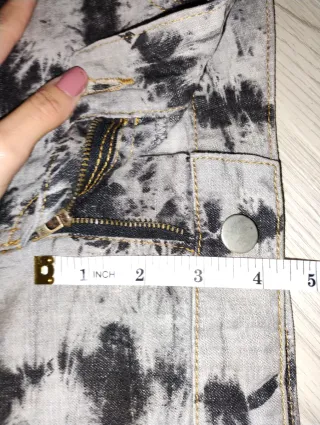 falda estampada tiro bajo