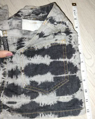 falda estampada tiro bajo