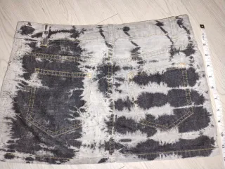 falda estampada tiro bajo