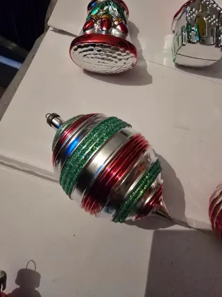 Lotto Di 8 Particolari Palline Per Albero Natale