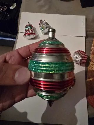 Lotto Di 8 Particolari Palline Per Albero Natale