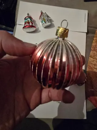 Lotto Di 8 Particolari Palline Per Albero Natale
