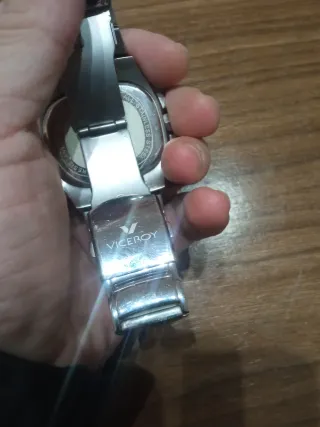 Reloj Viceroy Hombre Negro y Plateado