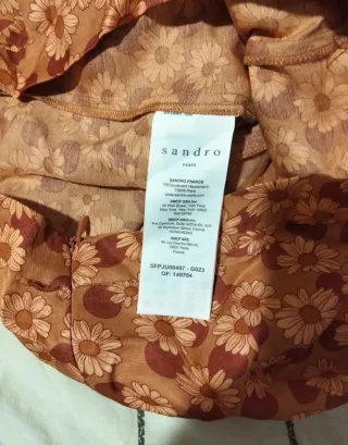 Falda Sandro floral talla S