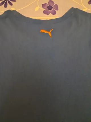 Camiseta Puma Hombre Azul Naranja