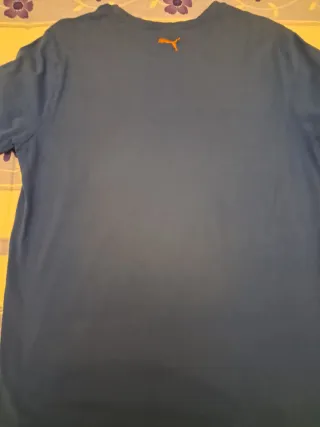 Camiseta Puma Hombre Azul Naranja