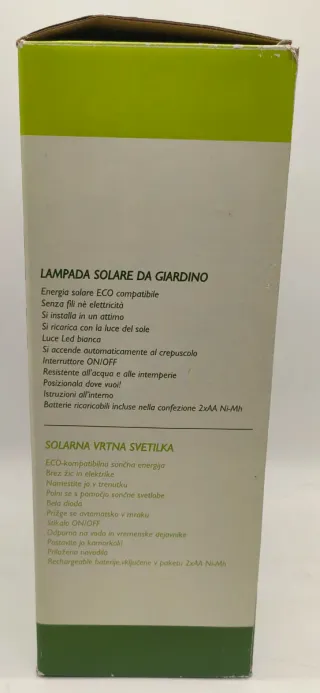 Lampada Faro da giardino con ricarica solare