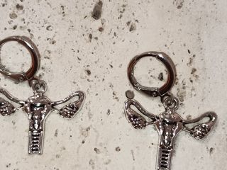 Pendientes Utero Plateado