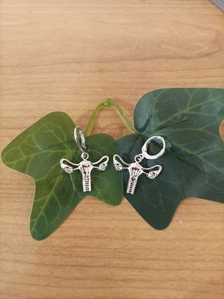 Pendientes Utero Plateado
