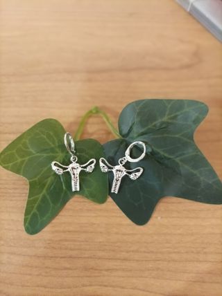 Pendientes Utero Plateado