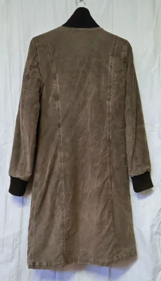 Abrigo militar mujer marrón/caqui.