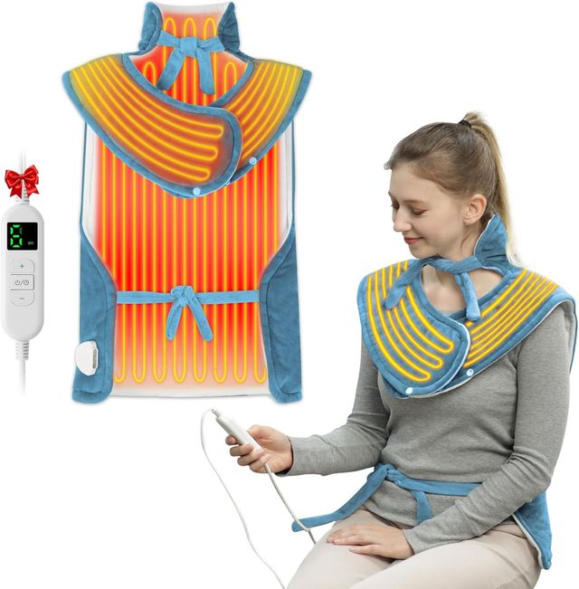 Almohadilla Térmica Cuello y Espalda Azul