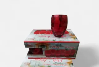 Set 6 Bicchieri Colorati AR-CA Rossi